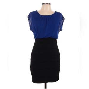 Sweet Storm Black Ruched Pencil Skirt Midi Work